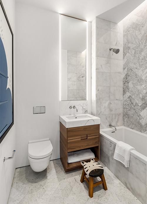 Apartamenty w „The Emerson” w West Chelsea mają co najmniej trzy sypialnie, każda z własną łazienką. (zdjęcie: GDSNY)