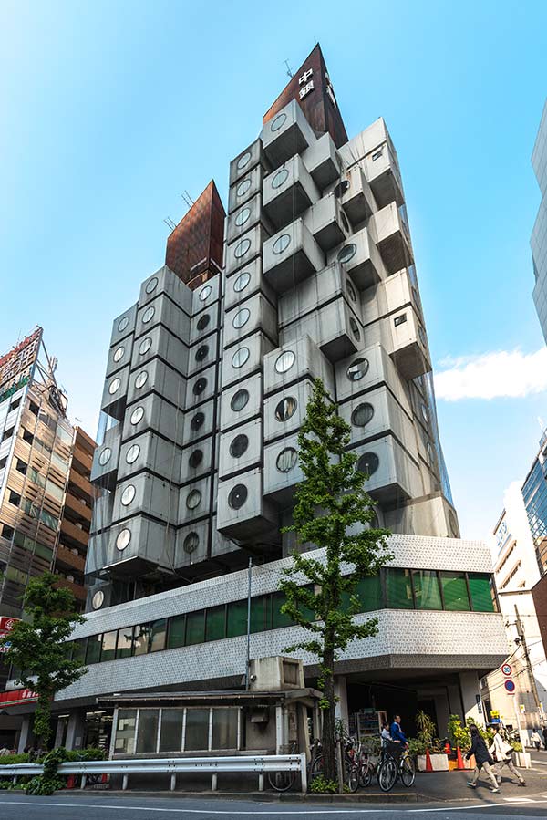 Fassade, Nagakin Capsule Tower, Kisho Kurokawa