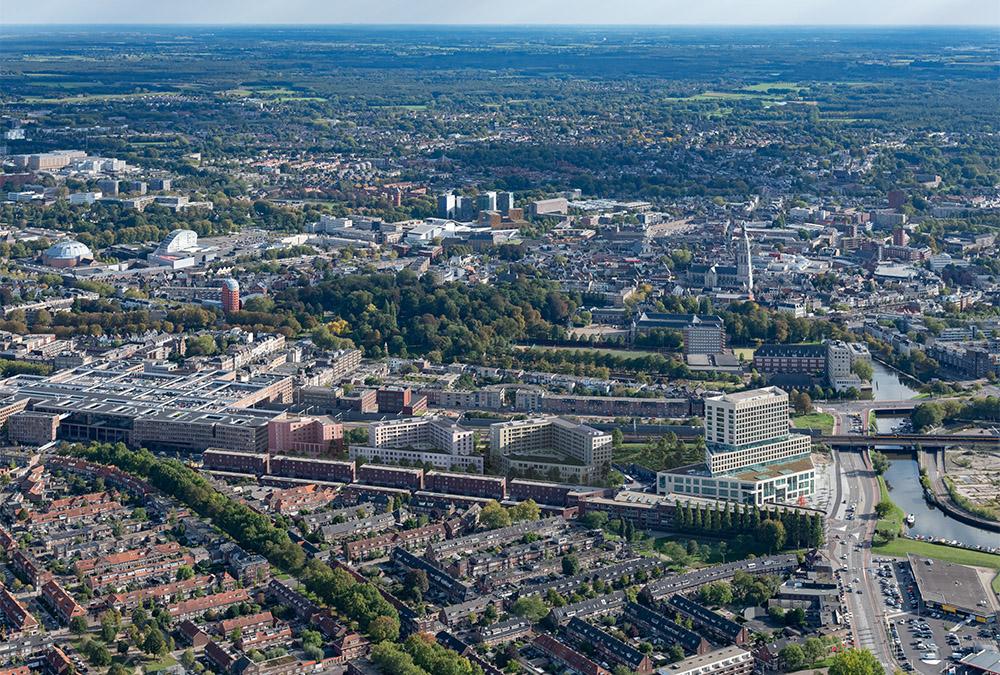 Attraktives Quartier zwischen Bahnschienen und Stadtzentrum: Bredas neuer Mixed-Use-Komplex 5-Tracks. (Bild: Powerhouse Company)