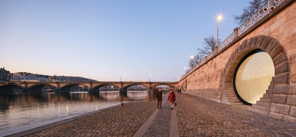 Prague revitalizes its Vltava riverfront. (Credit: BoysPlayNice)