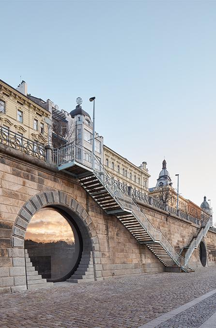 Prague revitalizes its Vltava riverfront. (Credit: BoysPlayNice)
