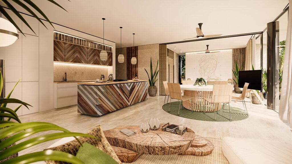 Zuhause, ganz nach Wunsch: Nutzer können die Raumaufteilung in ihren „Living the Noom“ Wohnungen völlig frei und bedarfsgerecht gestalten. (Bild: Sanzpont arquitectura)