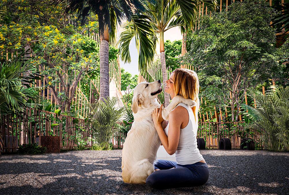 Lots of space for being together, as a family, with animals and nature: "Living the Noom" (Credit: Sanzpont arquitectura)