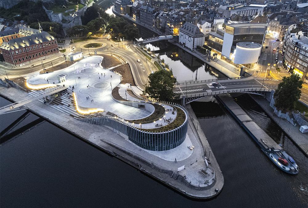 Das von 3XN designte Ausstellungszentrum „Grognon“ in Namur, Belgien. (Bild: Philippe Piraux)