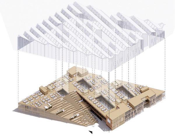 Grafik, Campus Uni Klagenfurt, Snohetta