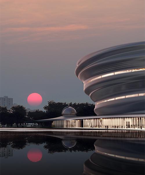 „Baiser“ für Wissenschaft und Technik: Das von MAD konzipierte Hainan Science and Technology Museum. (Bild: MAD architects) 