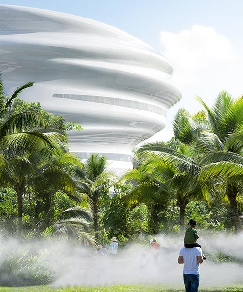 „Baiser“ für Wissenschaft & Technik: MAD hat das neue Museum für Hainan designt. (Bild: MAD architects)