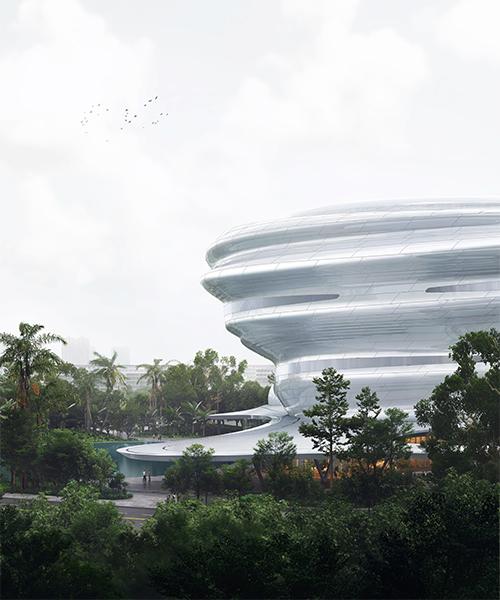 „Baiser“ für Wissenschaft & Technik: MAD hat das neue Museum für Hainan designt. (Bild: MAD architects)
