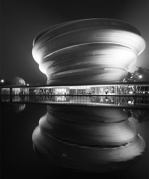 „Baiser“ für Wissenschaft und Technik: Das von MAD konzipierte Hainan Science and Technology Museum. (Bild: MAD architects) 