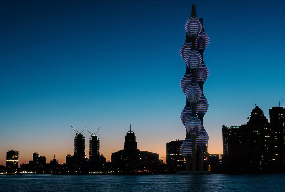 So wird der, vom türkischen Architekten Hayri Atak entworfene „Ternary Tower“ aussehen – wenn er denn realisiert wird. (Bild: Hayri Atak Design Studio)