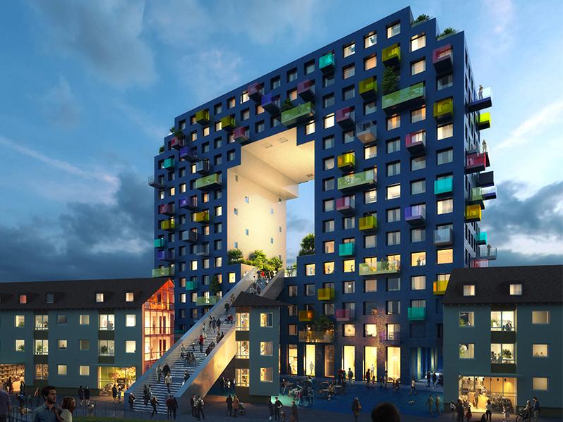 The “O” built as a high-rise. (Credit: MVRDV)