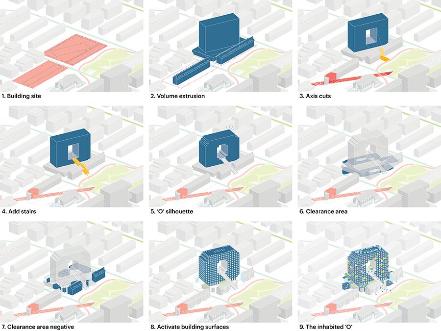 The “O” built as a high-rise. (Credit: MVRDV)