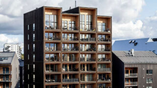 Kajstaden Tall Timber Building, C F Moeller, Schweden