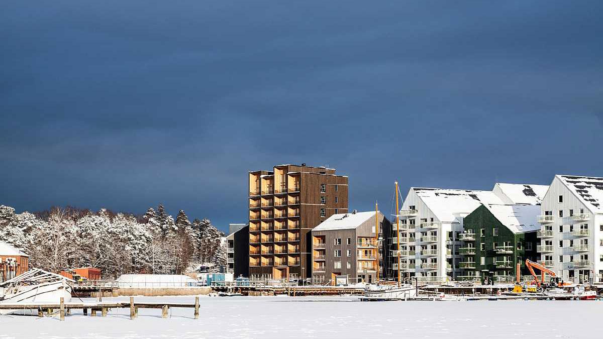 Kajstaden Tall Timber Building, C F Moeller