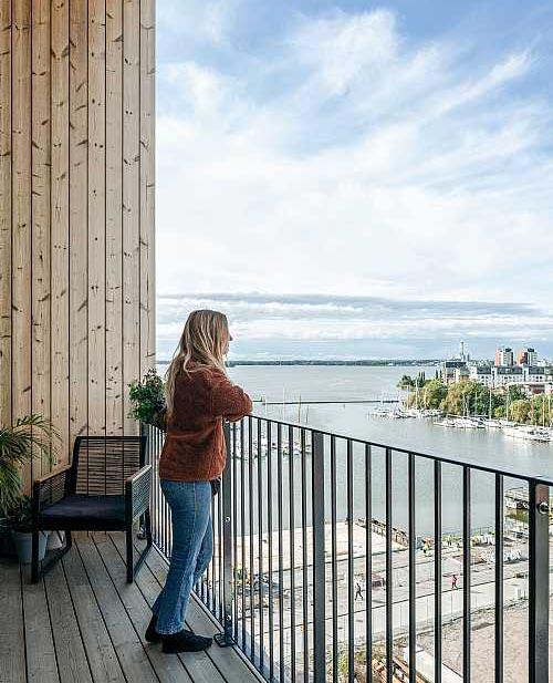 View, Kajstaden Tall Timber Building, C F Moeller