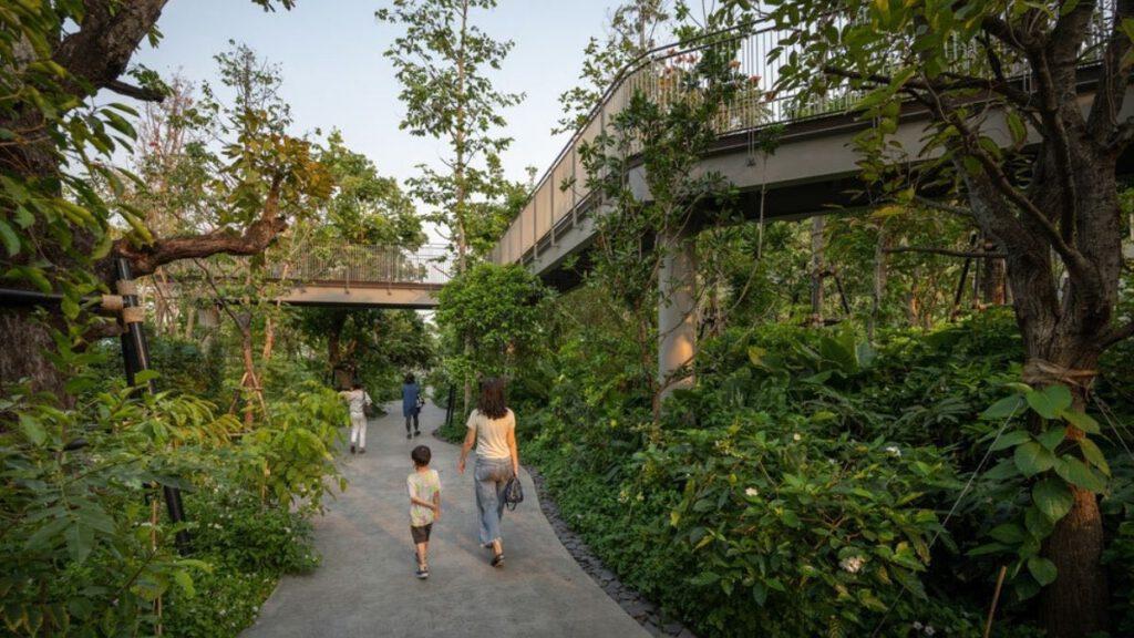 Urban living with a forest