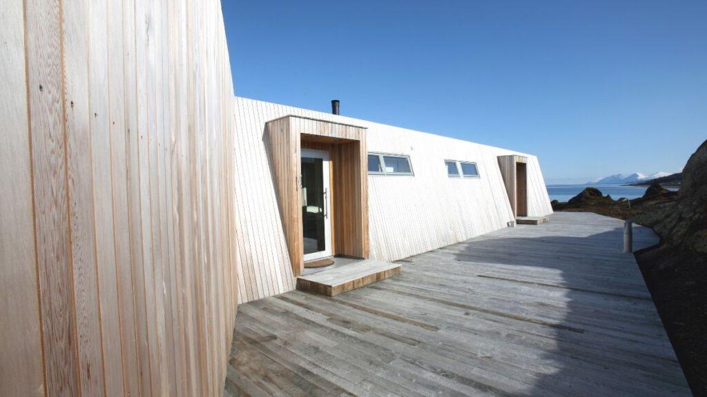 Eingang des Cabin in the Lyngen Alps