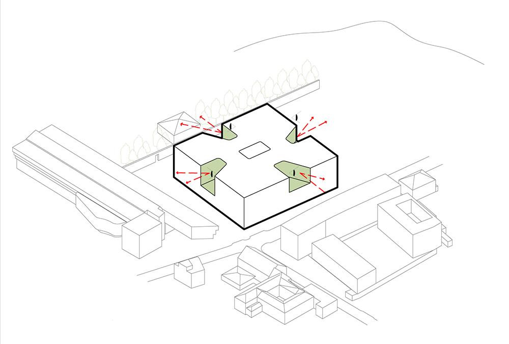 Terraces, Management Center Innsbruck. (Credit: Henning Larsen)