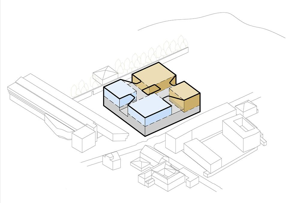 Die oberen Etagen des Innsbrucker MCI Neubaus beherbergen Büros sowie Labors und Forschungsräume. (Bild: Henning Larsen)