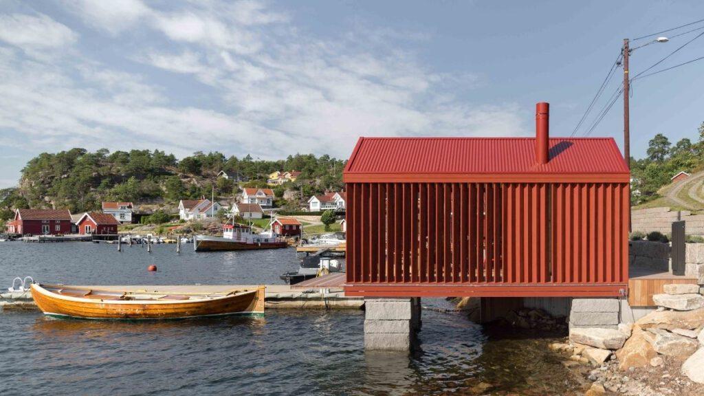 Badehütte in Norwegen