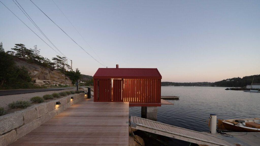 Badehütte von Handegård Arkitektur entworfen