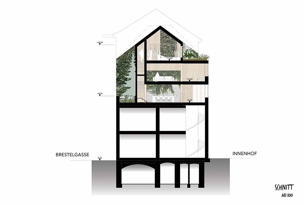 Top-Lebensqualität im geschickt ausgebauten Dach: Das von smartvoll designte „Stadtbaumhaus“. (Bild: smartvoll)