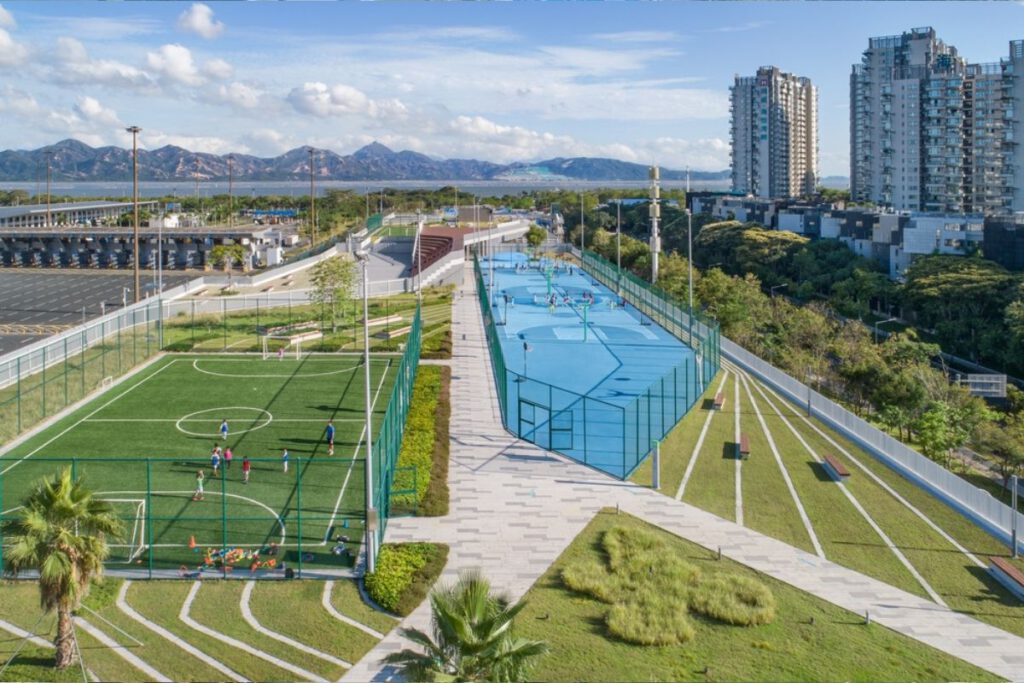 der Shenzhen Skypark, entworfen von Crossboundaries