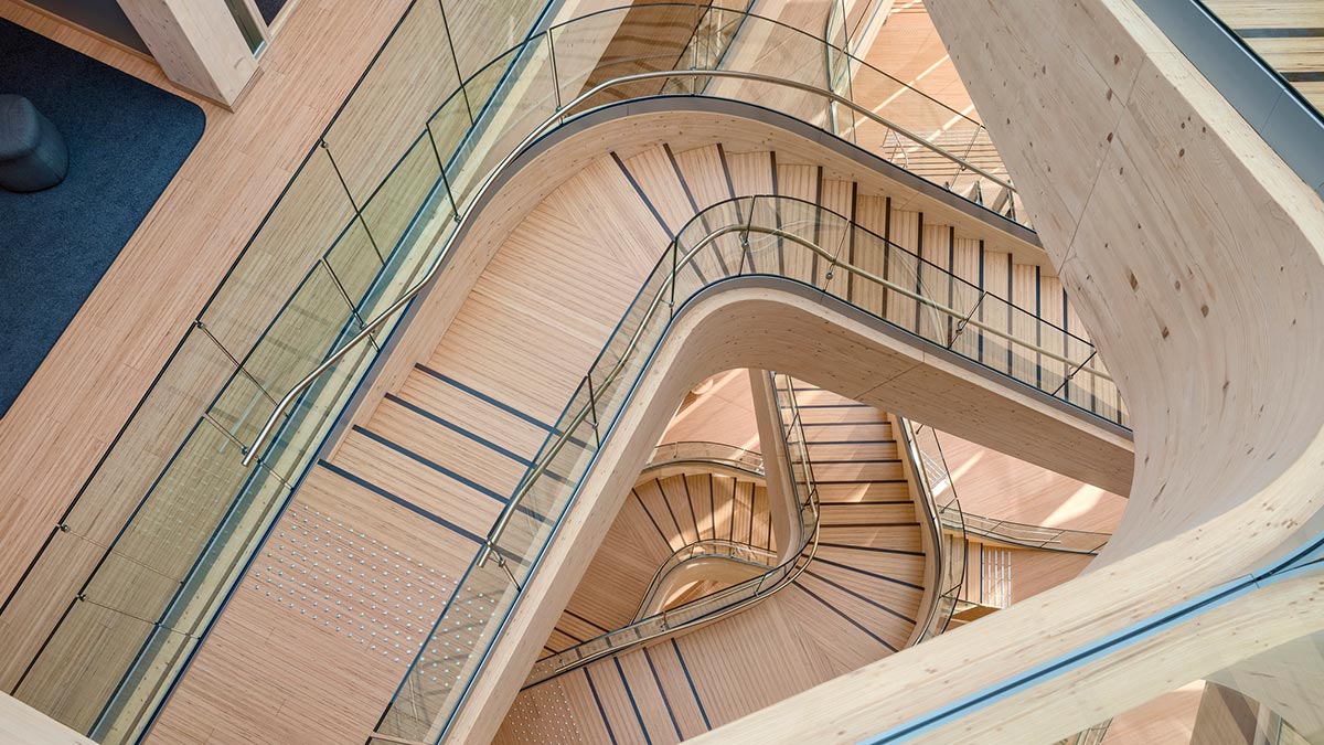Staircase, Bjergsted Financial Park, Stavanger, Helen & Hard, SAAHA