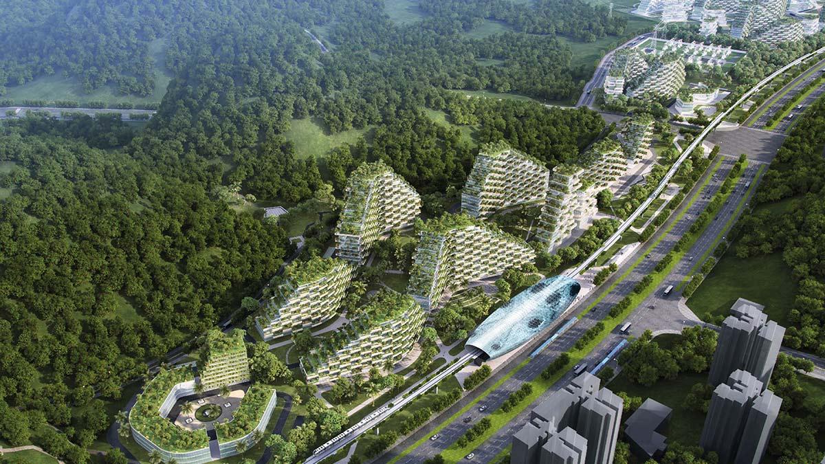 Station, Liuzhou Forest City, China, Stefano Boeri Architetti