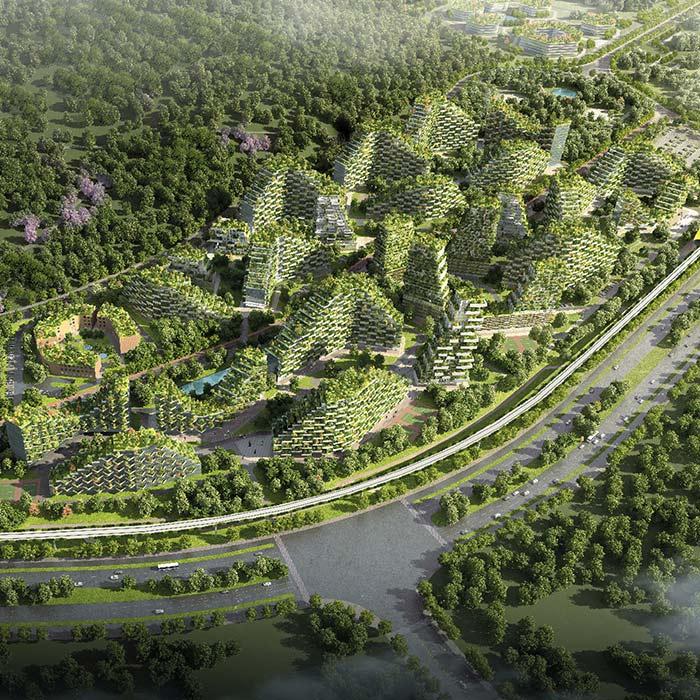 Detail, Liuzhou Forest City, China, Stefano Boeri Architetti