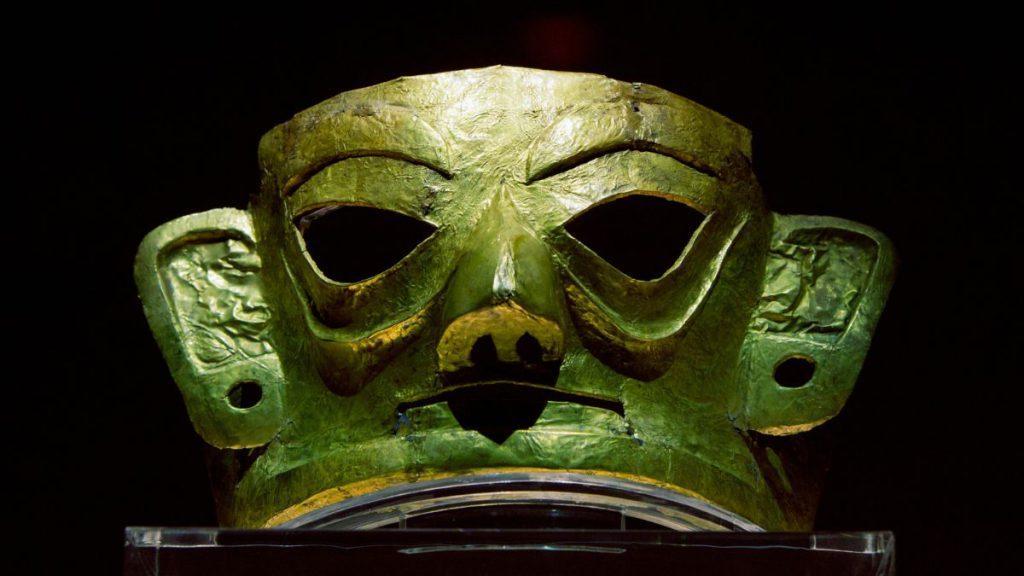 Shu Maske der Sanxingdui-Kultur-Stätte
