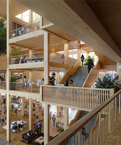 Viel Grün, Freiraum und Holz: Der neue NEOMA-Campus wird mit Fokus auf Nachhaltigkeit und Wohlbefinden errichtet. (Bild: SORA)