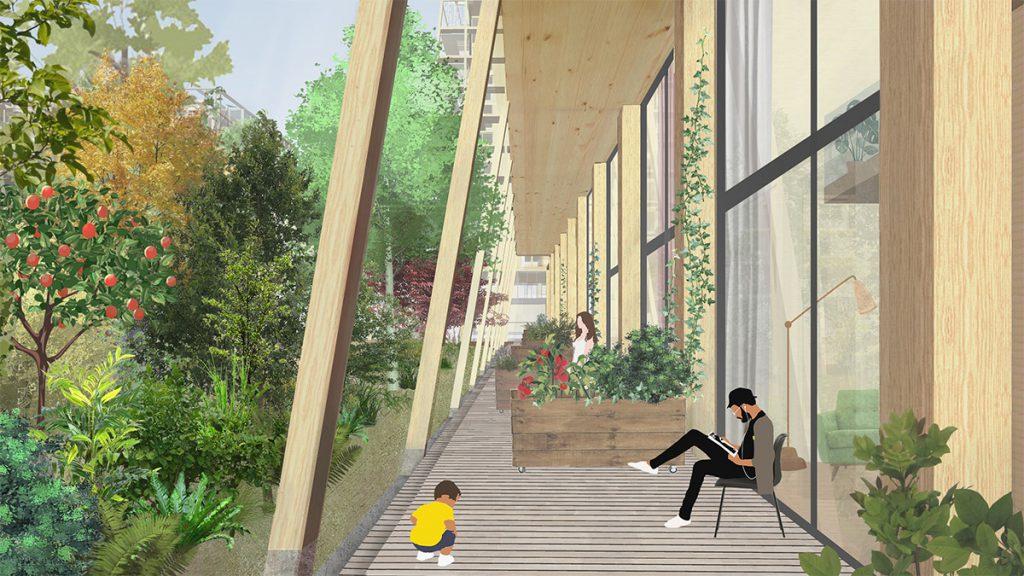 Günstiger Wohntraum in Holz: Das von Marc Koehler Architects und ANA Architects designte Projekt „Robin Wood“ in Amsterdam. (Bild: Marc Koehler Architects)
