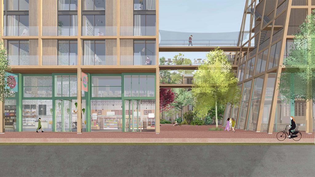 Projekt „Robin Wood“: Ein günstiger Wohntraum in Holz. (Bild: Marc Koehler Architects) 