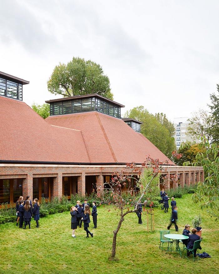 Fassade, Refectory, Ibstock Place School, Maccreanor Lavington