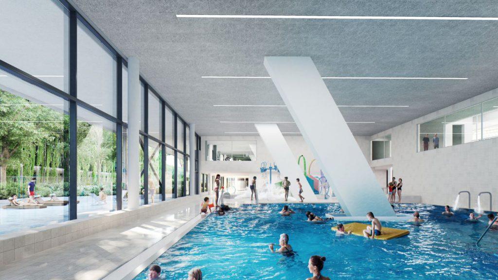 Centre Aquatic Paris entworfen von VenhoevenCS und Ateliers 2/3/4/ 