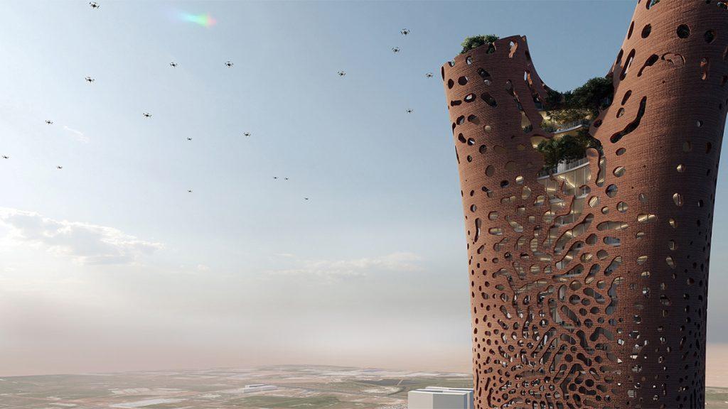 „Tower of Life“: Zukunftsvision für Afrika. (Bild: BAD / Built by Associative Data)