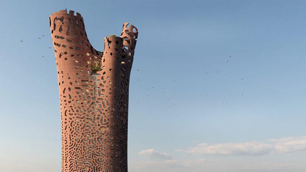 „Tower of Life“: Zukunftsvision für Afrika (Bild: BAD / Built by Associative Data)