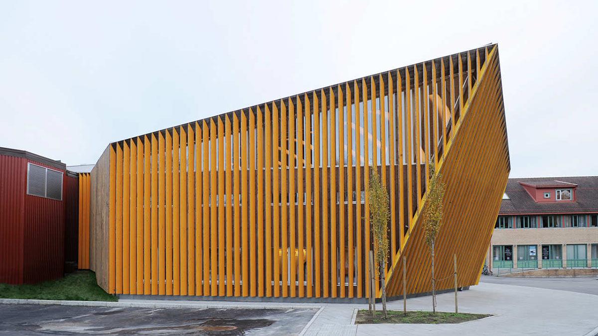 Fassade, Vennesla Library, Helen & Hard, Norwegen