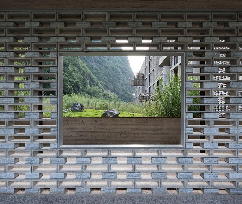 Wandscreen, Alila Yangshuo Hotel, Vector Architects, Gunagxi, China