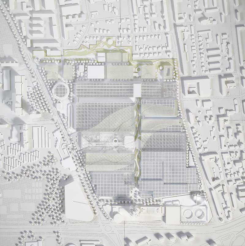 Modell, BMW, München, Masterplan, OMA, 3XN/GXN