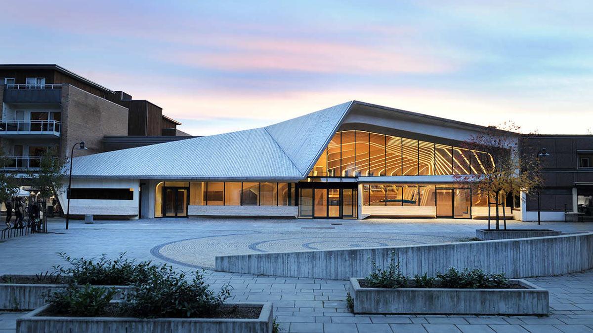 Außenansicht, Vennesla Library, Helen & Hard, Norwegen