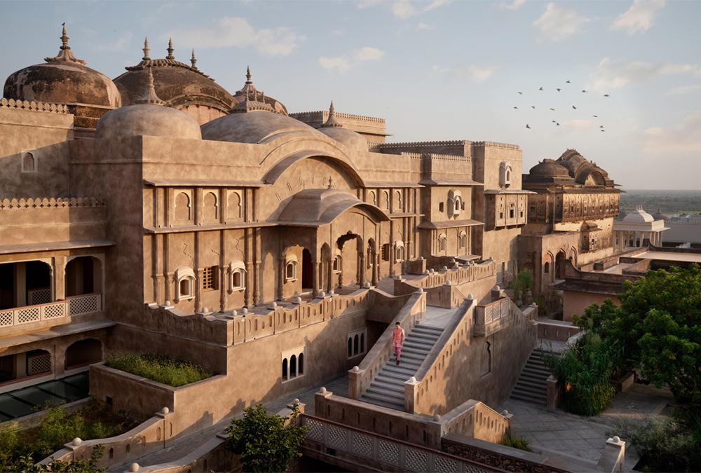 Mardana Mahal: Einer der beiden Paläste der zum Hotel gewordenen Festung Fort Barwara. (Bild: Six Senses)