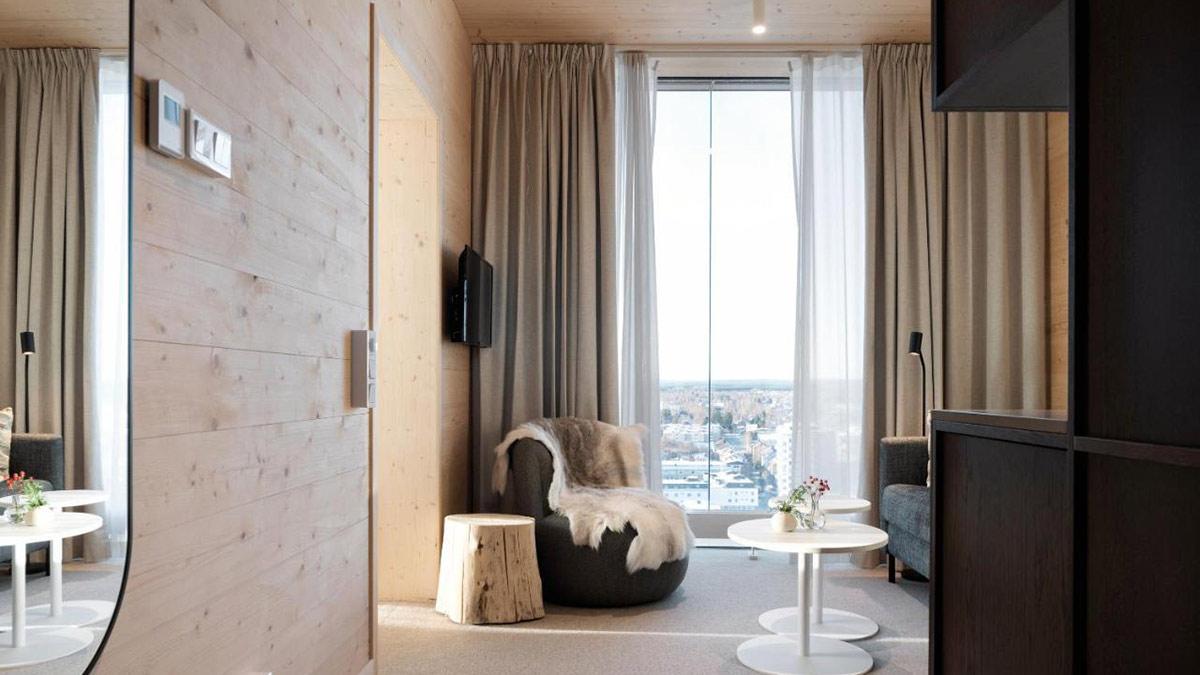 Room, The Wood Hotel by Elite, Skellefteå, Sweden, White Arkitekter