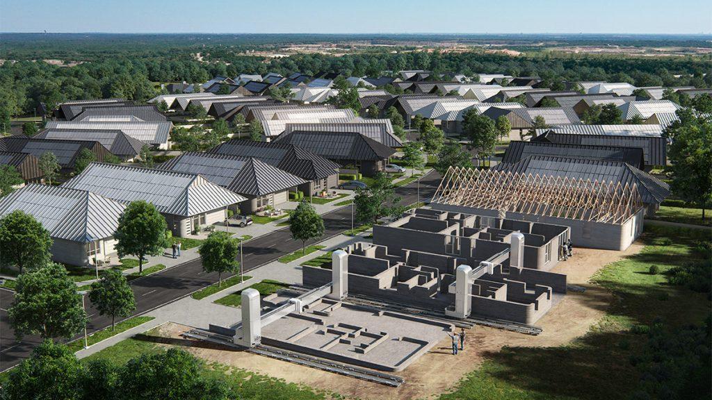 Wolf Ranch: 100-Häuser-Dorf aus dem 3D-Drucker. (Bild: ICON, Lennar, BIG)