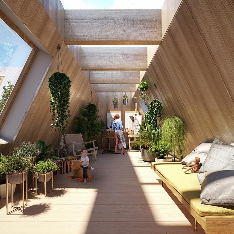 Dachboden, Living Places, EFFEKT Architects, VELUX, MOE
