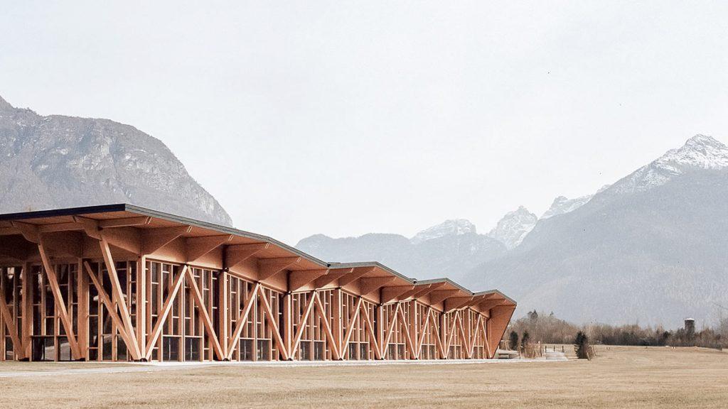 Agordo Messe- und Kongresszentrum, Studio Botter, Studio Bressan, Holzbau