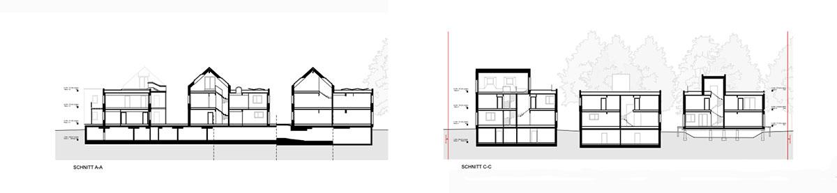 Schnitt, Auenweide, einszueins architektur