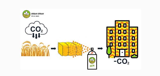 Urban Straw, Dämmstoff aus Stroh