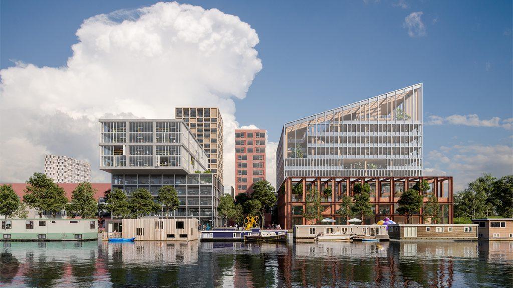 Amstel Design District: „Glücksinsel“ für Amsterdam. (Bild: Mecanoo)